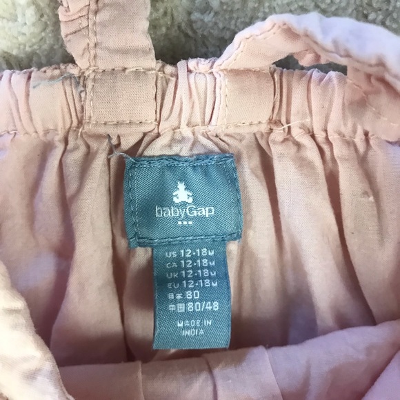 Baby Gap Pink Summer Romper Silver Stripes Size 12-18 Months - Picture 5 of 6